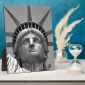 自由白黒像ニューヨーク フォトプラーク (側面)