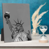 自由白黒像ニューヨーク フォトプラーク (側面)