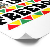 自由祝の黒い歴史の月 ポスター (角)