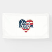 自由祝第4回7月バナー 横断幕 (横)