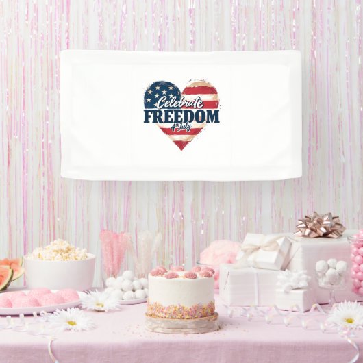 自由祝第4回7月バナー 横断幕 (パーティー)