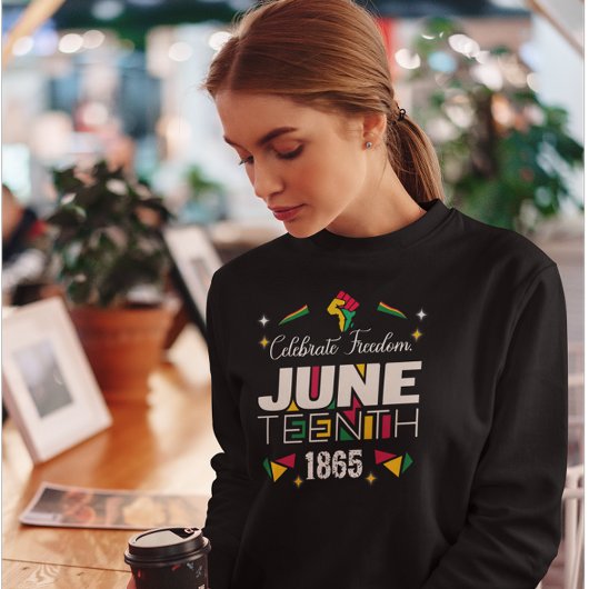 自由祝1865年1865年黒史 スウェットシャツ