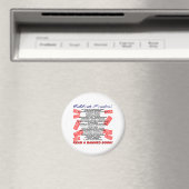 自由祝!読禁の本!(スタンプ) マグネット (インサイチュ (食洗機))