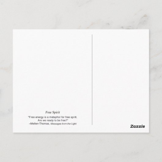 自由精神 ポストカード (裏面)
