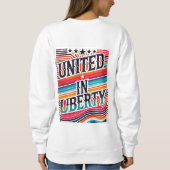 自由統一されたに スウェットシャツ (裏面)