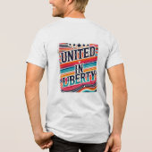 自由統一されたに トライブレンドＴシャツ (裏面)