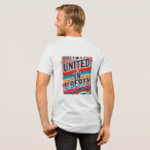 自由統一されたに トライブレンドＴシャツ (フル背面)