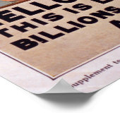 自由編集されていないヴィンテージ写真Old Eutitic Pict ポスター (角)