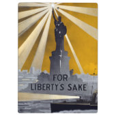 自由聖火の像と米国海軍第二次世界大戦 クリップボード (裏面)