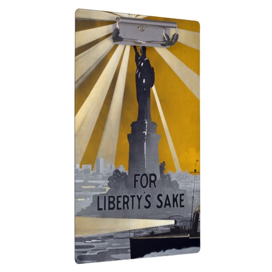 自由聖火の像と米国海軍第二次世界大戦 クリップボード (右)