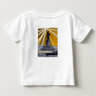 自由聖火の像と米国海軍第二次世界大戦 ベビーTシャツ