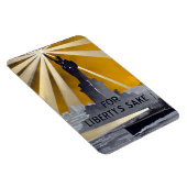 自由聖火の像と米国海軍第二次世界大戦 マグネット (右側)