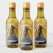 自由聖火の像と米国海軍第二次世界大戦 ワインラベル (ボトル)