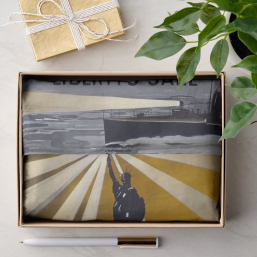 自由聖火の像と米国海軍第二次世界大戦 薄葉紙 (ギフト)