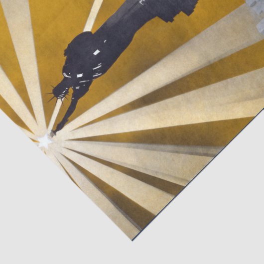 自由聖火の像と米国海軍第二次世界大戦 薄葉紙 (詳細)