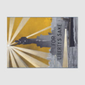 自由聖火の像と米国海軍第二次世界大戦 薄葉紙 (正面)