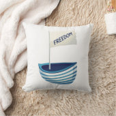自由航海の船 クッション (ブランケット)