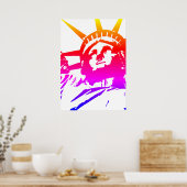 自由芸術ポップ・アートの像 ポスター (キッチン)