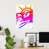 自由芸術ポップ・アートの像 ポスター (ホームオフィス)