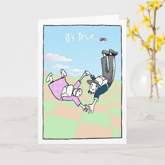 自由落下 カード (黄色い花)