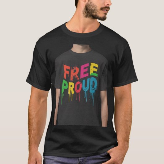 自由誇りを持った Tシャツ (正面)