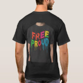 自由誇りを持った Tシャツ (裏面)