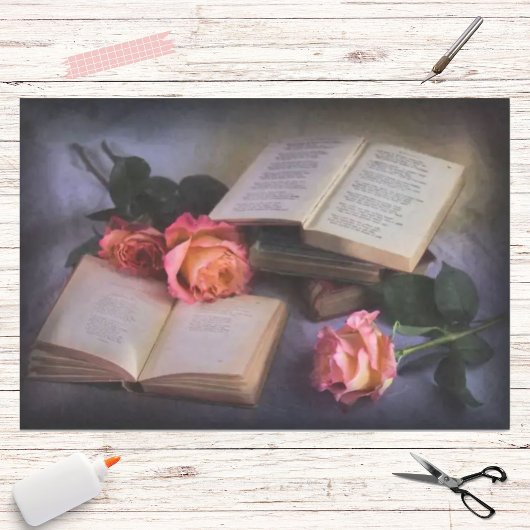 自由読精神バラとロマンチック 薄葉紙