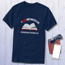 自由読赤白青 Tシャツ