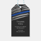 自由警察法執行退職パーティー ギフトタグ (正面)