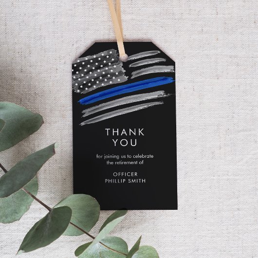 自由警察法執行退職パーティー ギフトタグ