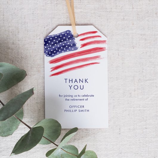 自由警察法執行退職パーティー ギフトタグ