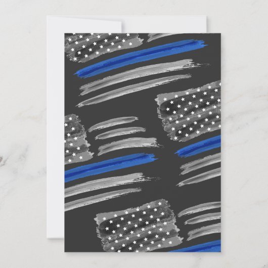 自由警察法執行退職パーティー 招待状 (裏面)