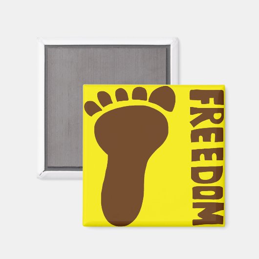 自由足 マグネット (正面/裏面)