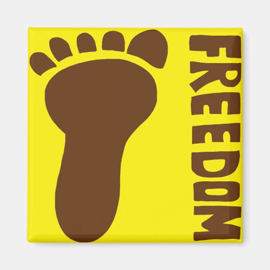 自由足 マグネット (正面)