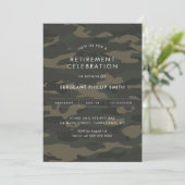 自由軍隊退職パーティー薄いグリーンライン 招待状 (スタンド正面)