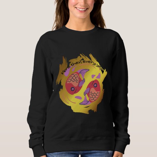 自由遊泳魚 スウェットシャツ (正面)