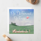 自由違うになれ ノートカード (正面/裏面インサイチュ)