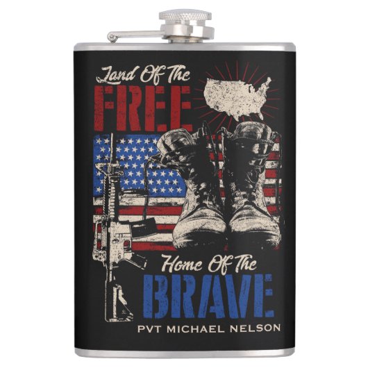 自由郷の地 フラスク (正面)