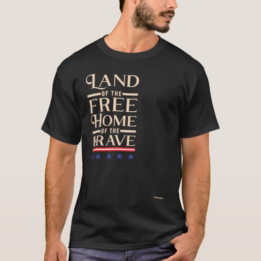 自由郷の地 Tシャツ (正面)