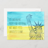 自由食べ物を与えの炎はがき ポストカード (正面/裏面)