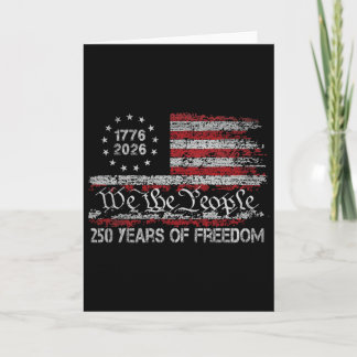 自由250周年 1776 2026 アメリカ国旗 250th 誕生日 カード