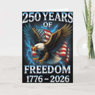 自由250周年 1776 2026 Ld イーグル 250歳の誕生日 カード