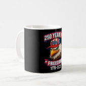 自由250周年 1776 2026 Ld イーグル 250歳の誕生日 コーヒーマグカップ (正面左)
