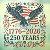 自由250年のハクトウワシ ウィンドウサイン (シート3)