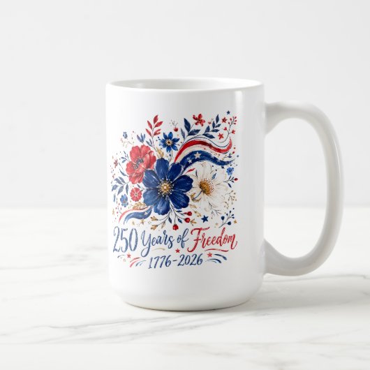 自由250年の愛国花 コーヒーマグカップ (右)