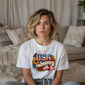 自由250年の華やぎフラワー Tシャツ
