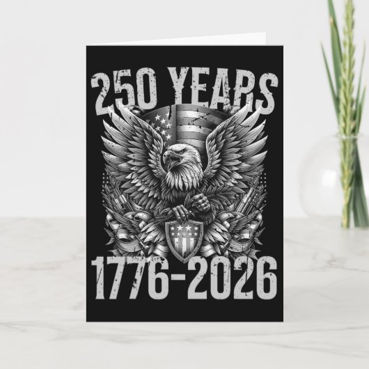 自由250年の誇り 1776-2026 独立 カード (正面)