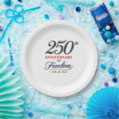 自由250年を祝う紙皿 ペーパープレート (パーティー)