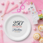 自由250年を祝う紙皿 ペーパープレート (パーティー)