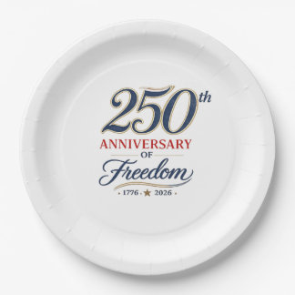 自由250年を祝う紙皿 ペーパープレート